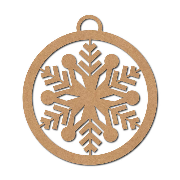 Snowflake Christmas Ornament Cutout MDF Design 11