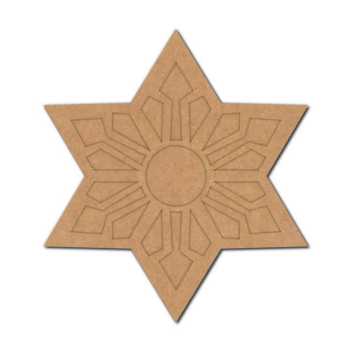 Star Diya Tealight Holder MDF