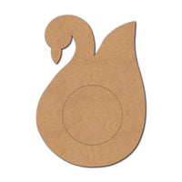 Swan Diya Tealight Holder MDF