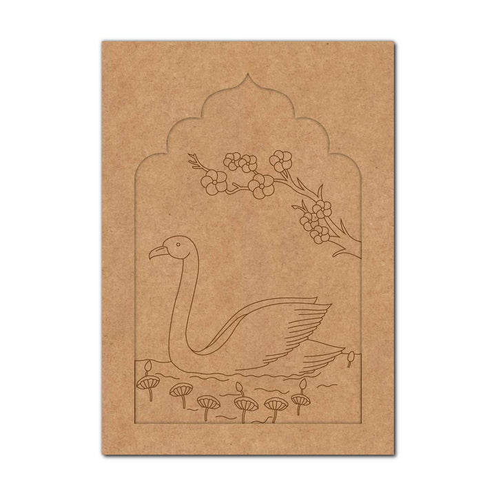 Swan Jharokha Pre Marked MDF Design 1