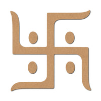 Religious Swastik Cutout MDF Design