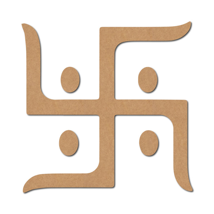 Religious Swastik Cutout MDF Design