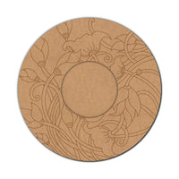 Lotus Pre-Marked MDF Diya Tealight Holder
