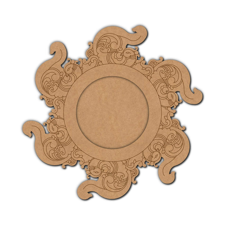 Peacock Pre-Marked MDF Diya Tealight Holder