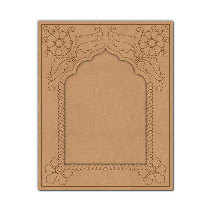 Floral Jharokha Pre Marked MDF Design 1