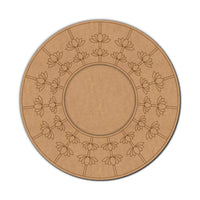 Lotus Pre-Marked MDF Diya Tealight Holder