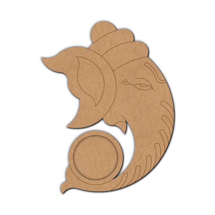 Ganesha Pre-Marked MDF Diya Tealight Holder