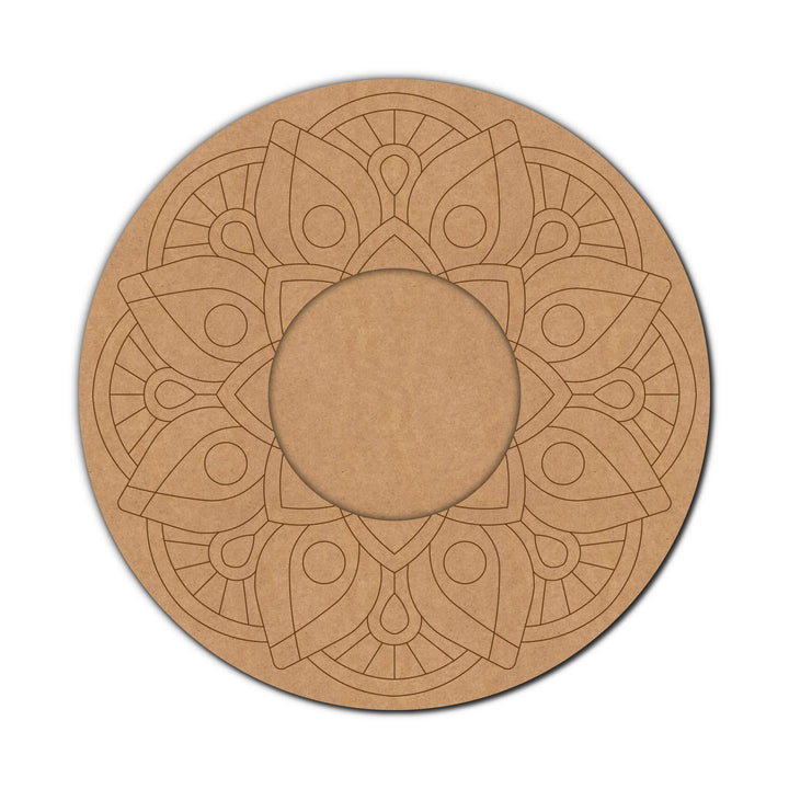 Mandala Pre-Marked MDF Diya Tealight Holder