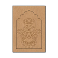 Hamsa Hand Jharokha Pre Marked MDF Design 1