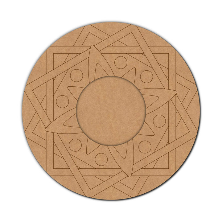 Mandala Pre-Marked MDF Diya Tealight Holder
