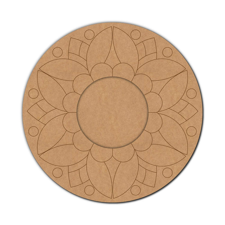 Mandala Pre-Marked MDF Diya Tealight Holder