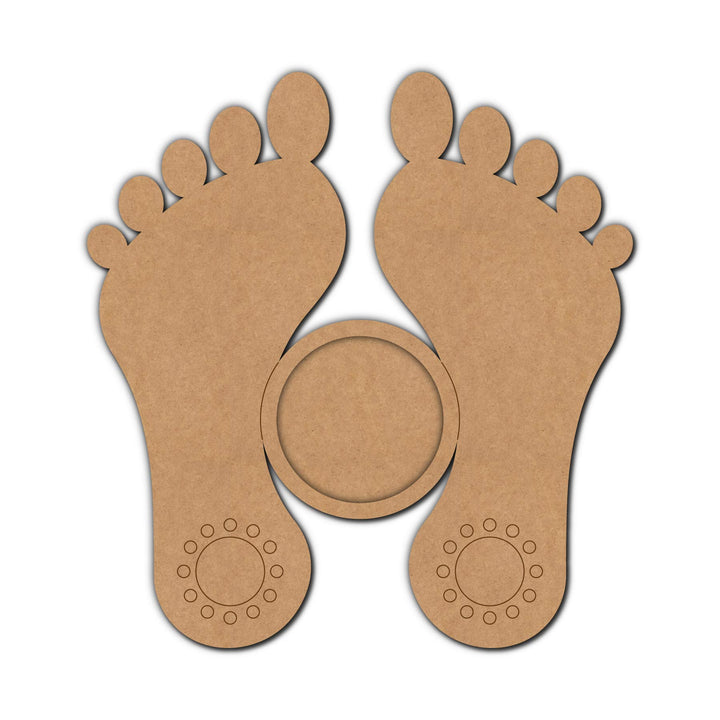Lakshmi Paul Feet Pre-Marked MDF Diya Tealight Holder