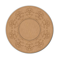 Lotus Pre-Marked MDF Diya Tealight Holder