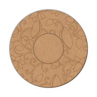 Lotus Pre-Marked MDF Diya Tealight Holder