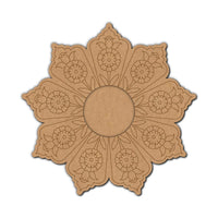 Floral Pre-Marked MDF Diya Tealight Holder