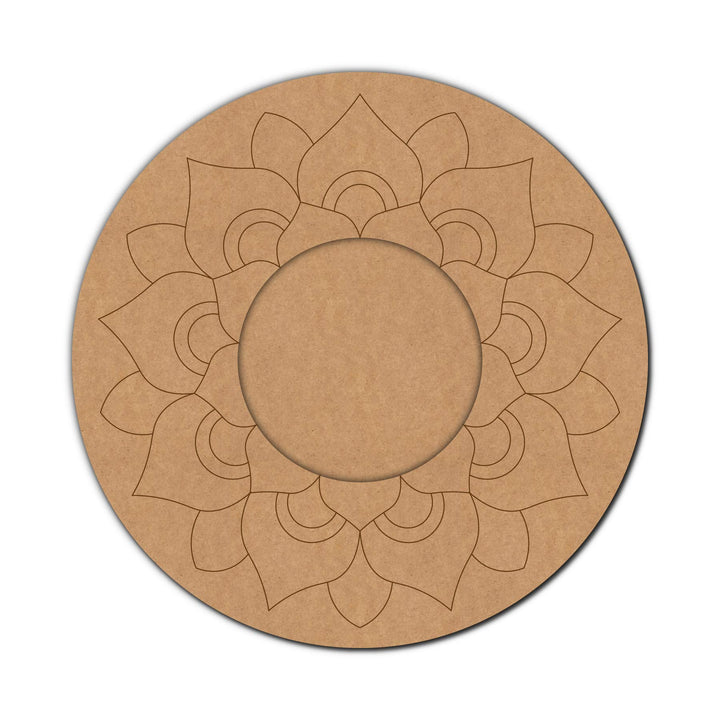 Mandala Pre-Marked MDF Diya Tealight Holder