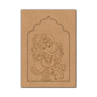 Ganesha Jharokha Pre Marked MDF Design 1