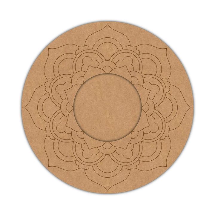 Mandala Pre-Marked MDF Diya Tealight Holder