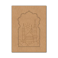 Jharokha Mosque Pre Marked MDF Design 1