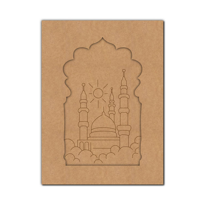 Jharokha Mosque Pre Marked MDF Design 1