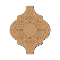 Floral Pre-Marked MDF Diya Tealight Holder