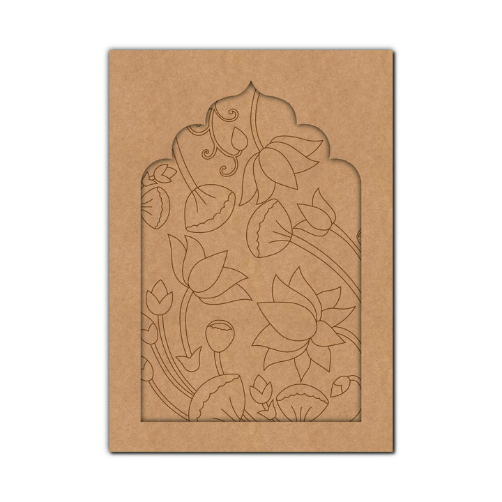 Lotus Jharokha Pre Marked MDF Design 1