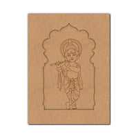 Krishna Ji Jharokha Pre Marked MDF Design 1