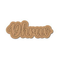 Teak Tale Custom Name Two Layered Magnet MDF Design 1
