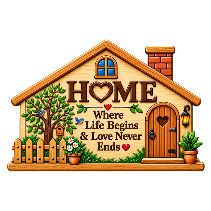 Home Love & Life Fridge Magnet