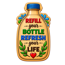 Refill Bottle Fresh Fridge Magnet
