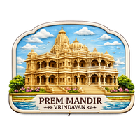 Prem Mandir Vrindavan Fridge Magnet